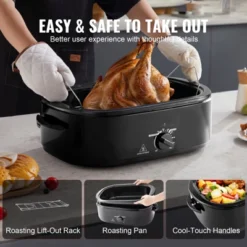 VEVOR Electric Roaster Oven, 20 QT Turkey Roaster Oven With Self-Basting Lid,1450W Roaster Oven With Defrost & Warm Function,Adjustable Temperature 14 VEVOR Electric Roaster Oven, 20 QT Turkey Roaster Oven With Self-Basting Lid,1450W Roaster Oven With Defrost & Warm Function,Adjustable Temperature -Target KitchenAid GUEST 5db1db56 610e 48e0 b189 2d1291b1267a