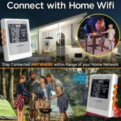 NutriChef NCWIRBBQ007 WiFi Smart BBQ Grill Thermometer With Digital Display