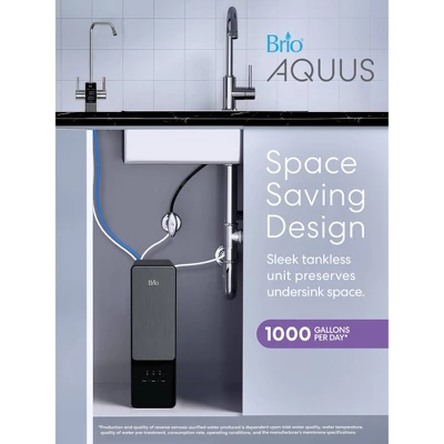 BRIO 1000GPD Tankless RO AQUUS Reverse Osmosis Water Filtration System 3 BRIO 1000GPD Tankless RO AQUUS Reverse Osmosis Water Filtration System