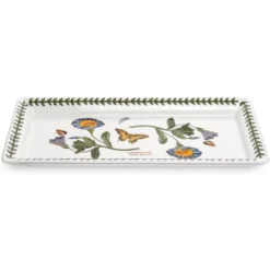 Portmeirion Botanic Garden Sandwich Tray (11.75"x5.25") - Convolvulus Motifs - Fine Porcelain - Dishwasher, Microwave, Freezer, Oven Safe -Target KitchenAid GUEST 5e60c840 1b2a 46b3 a0e2 4197089286d9