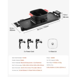 VEVOR Hot Pot with Grill, 2300W 2-in-1 Electric Smokeless Grill and Hot Pot, Removable Shabu-shabu Hotpot with Non-stick Pan, Black 16 VEVOR Hot Pot with Grill, 2300W 2-in-1 Electric Smokeless Grill and Hot Pot, Removable Shabu-shabu Hotpot with Non-stick Pan, Black -Target KitchenAid GUEST 5e9f1dc4 0029 4585 8be7 2412bcf3d25b