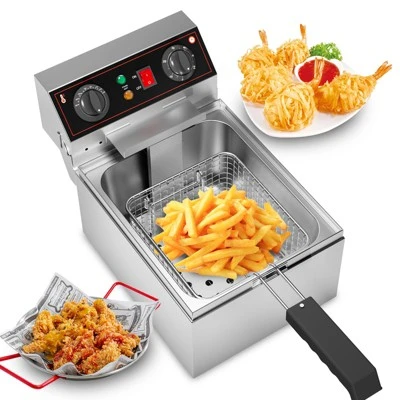 Electric Deep Fryer, Removable Frying Basket Adjustable Temperature 8 Electric Deep Fryer, Removable Frying Basket Adjustable Temperature - Image 6