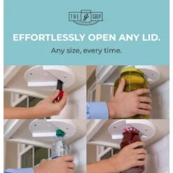 The Grip Jar Opener | Original Under Cabinet Jar Lid & Bottle Opener