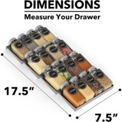 Spice Drawer Organizer With 20 Glass Spice Jars, 386 Labels, For Kitchen Drawers,Black 13 Spice Drawer Organizer With 20 Glass Spice Jars, 386 Labels, For Kitchen Drawers,Black -Target KitchenAid GUEST 5efa1cca 3ce1 446b a7db 63a7d5cef361