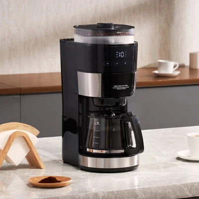 VEVOR Coffee Maker With Grinder, 10 Cup Coffee Machine, Grind And Brew Coffee Maker With 3 Brew Strength Control, Drip Coffee Maker 3 VEVOR Coffee Maker With Grinder, 10 Cup Coffee Machine, Grind And Brew Coffee Maker With 3 Brew Strength Control, Drip Coffee Maker