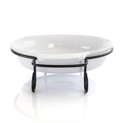 Gibson 2 Piece Stoneware Bakeware With Metal Rack 8 Gibson 2 Piece Stoneware Bakeware With Metal Rack - Image 6