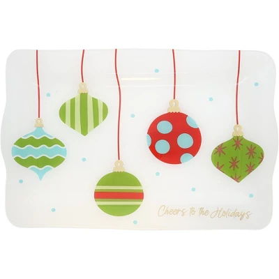 Pavilion Gift Company - Holiday - 16.75" X 11" Glass Serving Tray - Serving Trays 10 Pavilion Gift Company - Holiday - 16.75" X 11" Glass Serving Tray - Serving Trays - Image 8