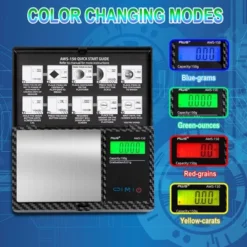 American Weigh Scales Portable Pocket Weight Scale Stainless Steel Special Edition Carbonfiber Digital Large LCD Display 150g X 0.01g -Target KitchenAid GUEST 5fde4ff6 cde4 4b39 aefd b1f728f36f23