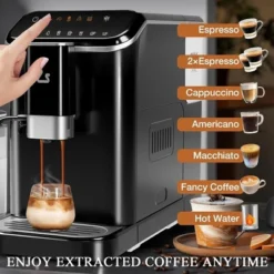 TROPOW Fully Automatic Espresso Machine, With Built-In Grinder And Milk Frother, Adjustable Espresso Bean Grinder For Home Barista -Target KitchenAid GUEST 5ffd5025 31e2 4adf 901a 90f7ec6a5f20