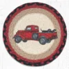 Earth Rugs Lab Pickup Printed Round Trivet – 10"x10" Braided Jute Hot Pad With Vintage Truck & Dog, Farmhouse Rustic Decor -Target KitchenAid GUEST 6012834e 1a75 4fda a716 7ce8e8a457d0