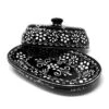 Slickblue Textured Black Pottery Butter Dish – Handmade, 7.5" X 5" X 2.5", Dishwasher & Microwave Safe -Target KitchenAid GUEST 607873e3 4bd1 43bc 8b88 a95f0e128d04
