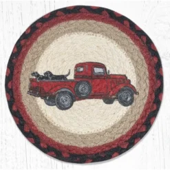 Earth Rugs Lab Pickup Printed Round Trivet – 10"x10" Braided Jute Hot Pad With Vintage Truck & Dog, Farmhouse Rustic Decor 7 Earth Rugs Lab Pickup Printed Round Trivet – 10"x10" Braided Jute Hot Pad With Vintage Truck & Dog, Farmhouse Rustic Decor -Target KitchenAid GUEST 60fe35d9 0a36 43ae 853a 1748a54f8b6d