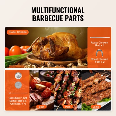 VEVOR Shawarma Grill Machine, Vertical Chicken Shawarma Cooker Machine Countertop, Electric Stainless Steel Broiler Gyro Rotisserie Oven Doner 7 VEVOR Shawarma Grill Machine, Vertical Chicken Shawarma Cooker Machine Countertop, Electric Stainless Steel Broiler Gyro Rotisserie Oven Doner - Image 5