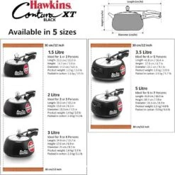 Hawkins 3L Contura Hard Anodized Induction Compatible Extra Thick Base Pressure Cooker Black: Aluminum, Locking Lid, Cool Touch Handle, Hand Wash -Target KitchenAid GUEST 61190574 bef8 4e47 821f 1ef377de7f71