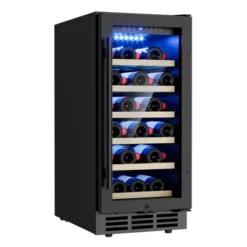 EUHOMY 3.2 Cu. Ft.(30 Bottles) Wine Fridge, Digital Temperature Control&Wood Shelves, Singel Zone, Stainless Steel, Double-Layer Glass Door, Black -Target KitchenAid GUEST 613f028d fe59 4bb6 9c8a 1c83675b504c