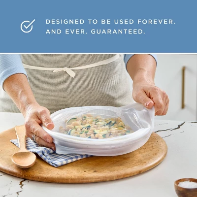 Stasher Premium Silicone Reusable Food Storage Lids Starter Kit - Clear - 4pk 8 Stasher Premium Silicone Reusable Food Storage Lids Starter Kit - Clear - 4pk - Image 6