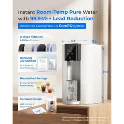Waterdrop CoreRO Countertop Reverse Osmosis System With Extra 1 C1RF Filter