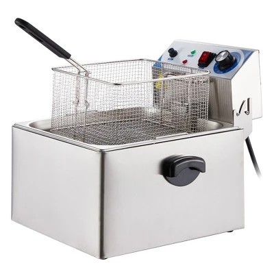 Whizmax Electric Deep Fryer, 6 L/5.4 Qts, Adjustable Temperature Control,Perfect For Fried Buffalo Wings, Shrimp,Sliver 9 Whizmax Electric Deep Fryer, 6 L/5.4 Qts, Adjustable Temperature Control,Perfect For Fried Buffalo Wings, Shrimp,Sliver - Image 7