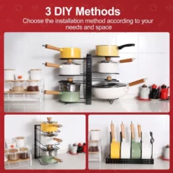 DOMETOUR Adjustable Pot Rack, Kitchen Rack, And Storage Rack, Kitchen Organization And Storage -Target KitchenAid GUEST 617c6c20 37dd 4da7 957e 2ffa3e6273cf