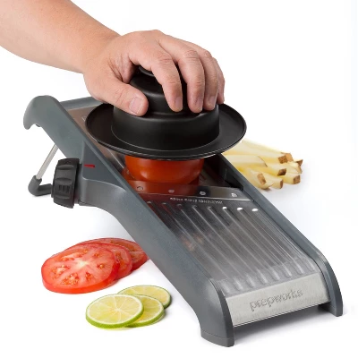 Prepworks Dial And Slice Chef's Mandoline: ABS & Stainless Steel Vegetable Slicer, Dishwasher-Safe, Black/Gray 10 Prepworks Dial And Slice Chef's Mandoline: ABS & Stainless Steel Vegetable Slicer, Dishwasher-Safe, Black/Gray - Image 8