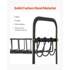 VEVOR 2 Tier Coffee Bar Organizer For Countertop, Multifunctional Mug Holder And Coffee Station, 12 Movable Hooks And 2 Shelves, Matte Black -Target KitchenAid GUEST 627d2271 fed6 47ab a7dd dd0f88a11751