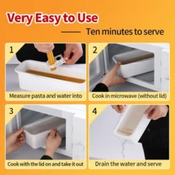Itopfox Microwave Pasta Cooker With Strainer Lid, Water Level & Portion Measuring Device For Quick Meals, Ideal For Dorm, Office & Apartment Kitchens 11 Itopfox Microwave Pasta Cooker With Strainer Lid, Water Level & Portion Measuring Device For Quick Meals, Ideal For Dorm, Office & Apartment Kitchens -Target KitchenAid GUEST 628eba90 7313 4daa a91c 3f6818e39f39