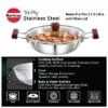 Hawkins 2.5L Tri Ply Stainless Steel Induction Compatible Deep Fry Pan Kadhai With Glass Lid: Hand Wash, Gas & Induction Safe -Target KitchenAid GUEST 6294f1f0 8678 44fb a0e9 b3bc8f0b6902