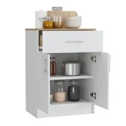 Depot E-Shop Pantry Organizer Cabinet 33" H, One Drawer, Two Interior Shelves, Two Doors -Target KitchenAid GUEST 62bddaaa 173d 44c0 8274 cad08519589b