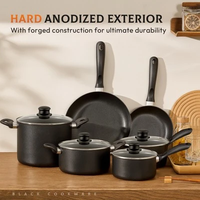 SKONYON 16Pcs Nonstick Pots And Pans Set Hard-Anodized Cookware Set With Lid And Cooking Utensils 8 SKONYON 16Pcs Nonstick Pots And Pans Set Hard-Anodized Cookware Set With Lid And Cooking Utensils - Image 6