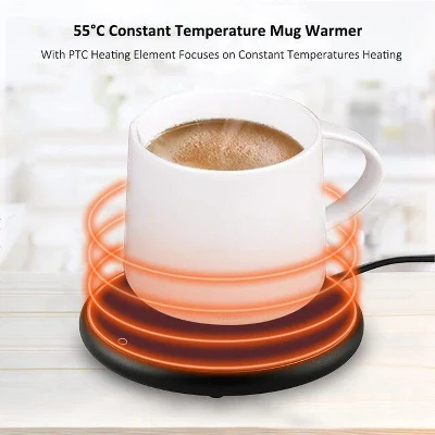 Smart Tech USB Coffee Cup Heater Mug Warmer - Keep Your Beverage Hot Anywhere - Black 4 Smart Tech USB Coffee Cup Heater Mug Warmer - Keep Your Beverage Hot Anywhere - Black - Image 2