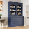 APRILSOUL Blue Modern Kitchen Pantry, Freestanding Tall Kitchen Hutch With Faux Marble Top, Display Cupboard Cabinet With 5 Storage Drawers 2 APRILSOUL Blue Modern Kitchen Pantry, Freestanding Tall Kitchen Hutch With Faux Marble Top, Display Cupboard Cabinet With 5 Storage Drawers -Target KitchenAid GUEST 634fecb0 d545 4a62 a678 78529ab34f96