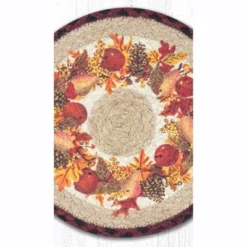Earth Rugs Autumn Wreath Round Printed Trivet 10" Rustic Kitchen Decor -Target KitchenAid GUEST 63bf719c 71b4 4471 8ea5 4246b10494af