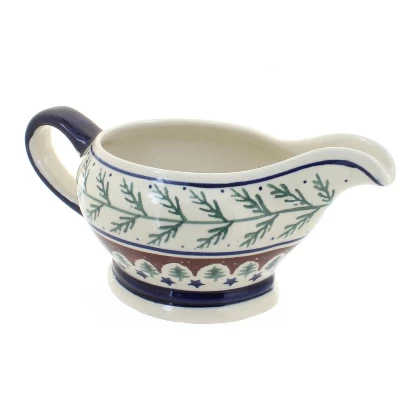 Blue Rose Polish Pottery 1258 Zaklady Gravy Boat 5 Blue Rose Polish Pottery 1258 Zaklady Gravy Boat - Image 3