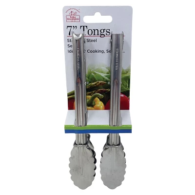 Better Houseware 7-In. Stainless Steel Tongs, Set Of 2 In Silver 8 Better Houseware 7-In. Stainless Steel Tongs, Set Of 2 In Silver - Image 6
