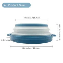 Itopfox Microwave Food Cover With Handle - Collapsible Vented Silicone Splash Guard & Tray For Heating, Doubles As Draining Basket For Washing Fruits -Target KitchenAid GUEST 646906bb 9ed4 4780 a717 6dcb30bcd91b