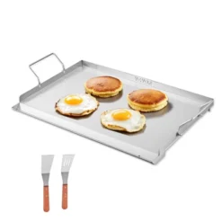 VEVOR Stainless Steel Griddle, 23x16 Inch Universal Flat Top Rectangular Plate, Gas Grill Griddle For BBQ Grill, Teppanyaki, Silver 17 VEVOR Stainless Steel Griddle, 23x16 Inch Universal Flat Top Rectangular Plate, Gas Grill Griddle For BBQ Grill, Teppanyaki, Silver -Target KitchenAid GUEST 64836b66 bf38 44e6 a8ea 4fedab06a5bb