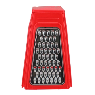 Northlight 8.25" Red Collapsible Box Kitchen Grater 3 Northlight 8.25" Red Collapsible Box Kitchen Grater