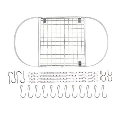 Range Kleen Black Enameled Steel Oval Hanging Pot Rack: Ceiling Kitchen Organizer, Pot Hanger, 1 Year Warranty 3 Range Kleen Black Enameled Steel Oval Hanging Pot Rack: Ceiling Kitchen Organizer, Pot Hanger, 1 Year Warranty