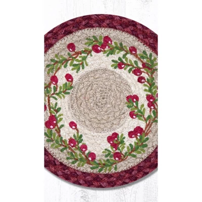 Earth Rugs Cranberries Printed Round Trivet 10"x10" Heat-Resistant Kitchen Accessory 4 Earth Rugs Cranberries Printed Round Trivet 10"x10" Heat-Resistant Kitchen Accessory - Image 2