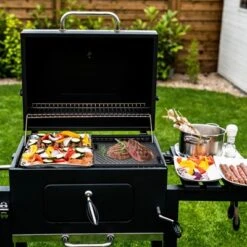 VEVOR Reversible Grill/Griddle, 9.7"x16.7" Pre-Seasoned Cast Iron Griddle, Rectangular Double Burner Griddle Pan With Handles, Flat Top Plate, Black