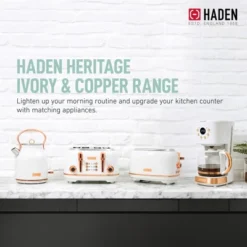 Haden Heritage 2 Slice Wide Slot Stainless Steel Toaster Bundled With 1.7 Liter Stainless Steel Electric Water Kettle, Ivory & Copper 12 Haden Heritage 2 Slice Wide Slot Stainless Steel Toaster Bundled With 1.7 Liter Stainless Steel Electric Water Kettle, Ivory & Copper -Target KitchenAid GUEST 667bbb97 ac7c 47d3 82d4 8d9f192b9492