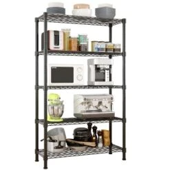 KTMBDW 5-Tier Metal Storage Rack, Shelving Unit With Frames, Dense Mesh For Entryway, Kitchen, Living Room, Bathroom, Industrial Style -Target KitchenAid GUEST 66e43208 2faa 4df4 a5c3 ad0080b44fb7