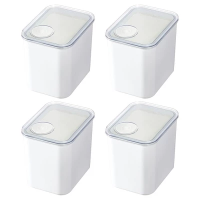 IDesign Medium Canister With Removable Pour Cap - Set Of 4 - White 15 IDesign Medium Canister With Removable Pour Cap - Set Of 4 - White - Image 13