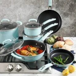 Kenmore Elite Andover 10 Piece Nonstick Aluminum Cookware Set In Glacier Blue 20 Kenmore Elite Andover 10 Piece Nonstick Aluminum Cookware Set In Glacier Blue -Target KitchenAid GUEST 67da1ffc 155b 43ca 917b ff994130fd8d