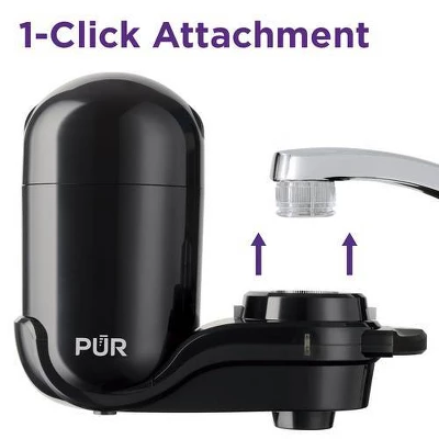 PUR Faucet Vertical Mount Water Filtration System Black: Best Faucet Water Purifier, Easy Installation, Filters Mercury & Lead 7 PUR Faucet Vertical Mount Water Filtration System Black: Best Faucet Water Purifier, Easy Installation, Filters Mercury & Lead - Image 5