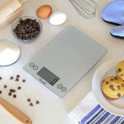 Escali Arti Glass Digital Scale Shiny Silver: Kitchen Food Scale With Oversized Electronic Display, 15lb Capacity, Battery Included -Target KitchenAid GUEST 67ea037c d28a 47cb 8405 333d88461e73