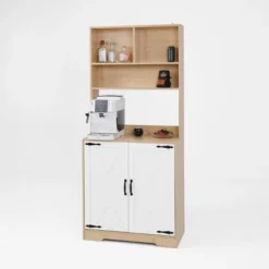 GlasFlength Kitchen Storage Farmhouse Kitchen Pantry Cabinet Freestanding Cupboard Accent Storage Cabinet For Kitchen, Beige, 31.49"*15.74"*70.87" -Target KitchenAid GUEST 68add246 7bb7 4ecc 8868 a2cf8e33fcbc