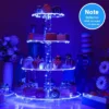 Four-Tier Acrylic Cupcake Stand, Large Cupcake Tray + LED String Lights Top Choice For Wedding & Birthday Party Decorations 1 Four-Tier Acrylic Cupcake Stand, Large Cupcake Tray + LED String Lights Top Choice For Wedding & Birthday Party Decorations -Target KitchenAid GUEST 68bb2880 6268 4552 be7b b14157bcab91
