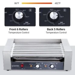 Commercial 30 Hot Dog 11 Roller Grill Cooker Machines 1650W With Cover & Shelf 12 Commercial 30 Hot Dog 11 Roller Grill Cooker Machines 1650W With Cover & Shelf -Target KitchenAid GUEST 691f3656 8b88 44d2 8a17 a64902482af8
