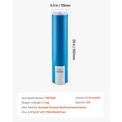 VEVOR Whole House Water Filter Replacement Cartridge, 4.5" X 20" GAC Activated Carbon, Replacement Filter For Whole Home Water Filtration, Blue -Target KitchenAid GUEST 6936de91 d2af 417b 9f1e 2bcc9409ddd6